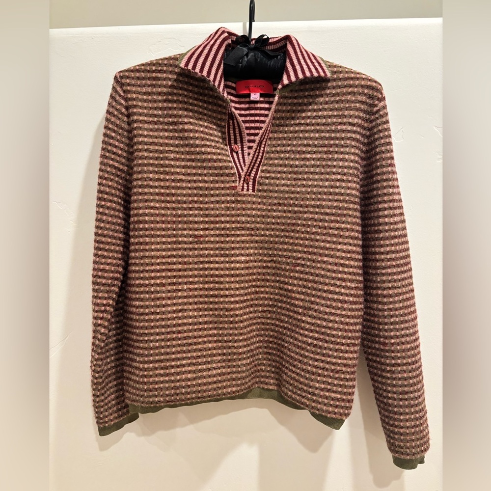 Eckhaus Latta Sweater in Brown and Pink